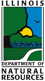 Stylized river road and shoreline insignia