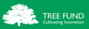 Tree Fund logo with white tree.