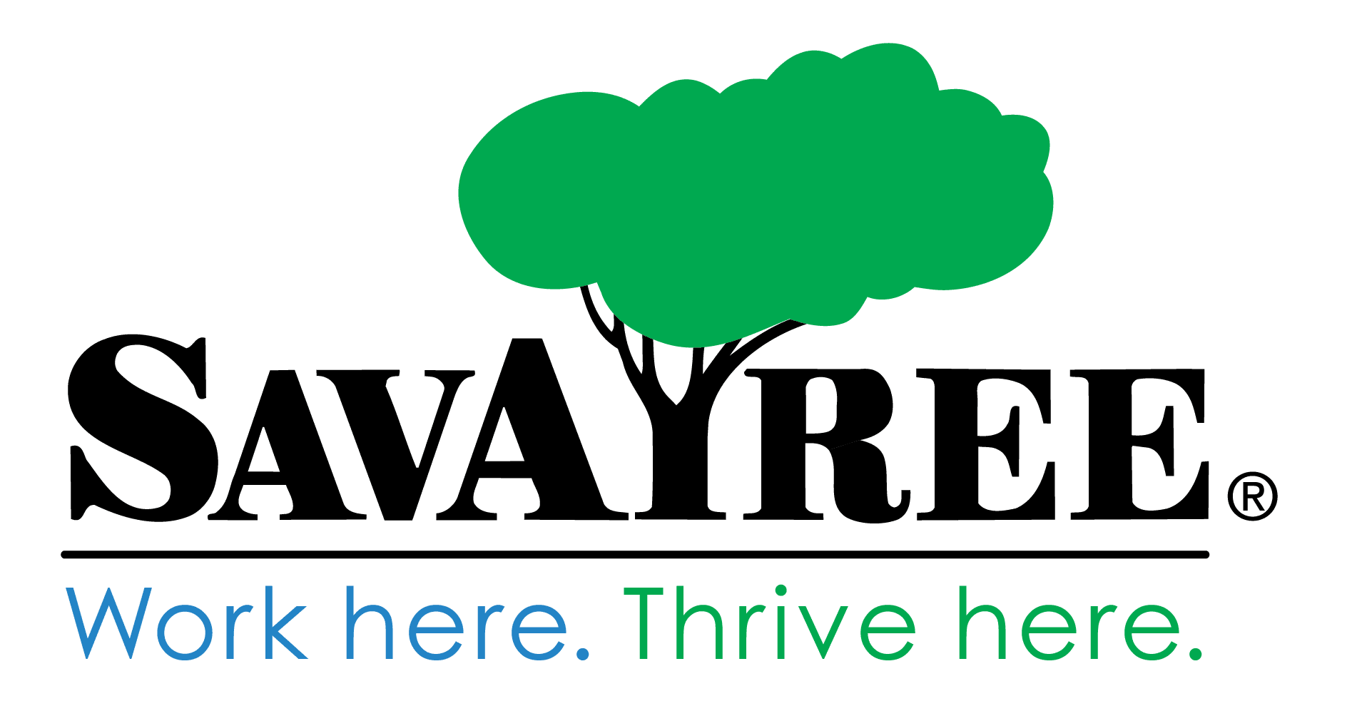 Savatree logo with green tree and slogan